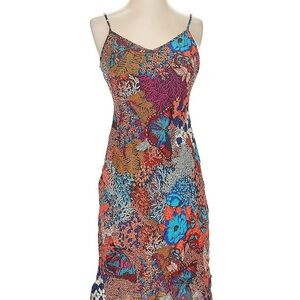 Anthropologie Multicolor Floral Midi Dress